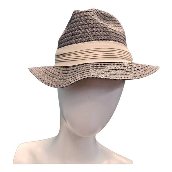 Pedigree Gray Woven Straw Hat Mens Size Medium - Picture 2 of 8